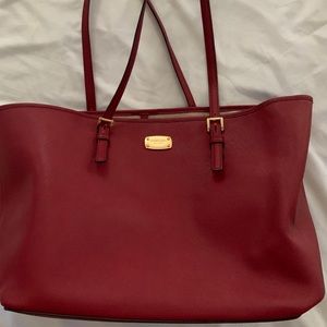 Michael Kors cranberry large tote